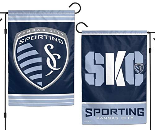 WinCraft MLS Sporting Kansas City Flag12x18 Garden Style 2 Sided Flag Team Colors One Size