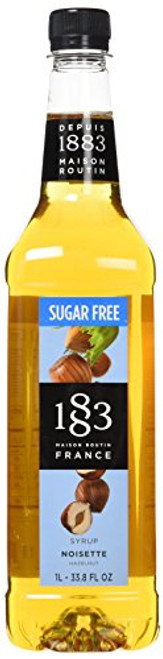 1883 Maison Routin France Sugar Free Hazelnut Syrup 33.8 Fl Oz 1883 Maison Routin France Sugar Free Hazelnut Syrup 33.8 Fl Oz
