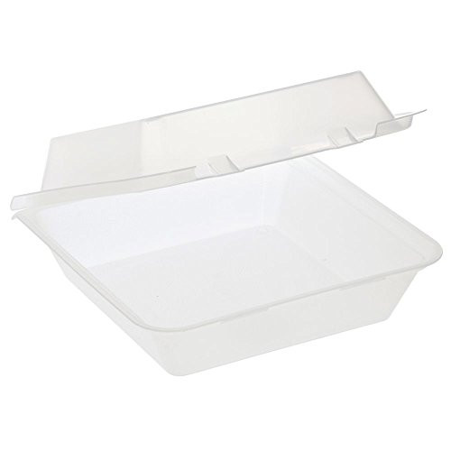 G.E.T. 1 Compartment Clear Polypropylene Eco-Takeout Container - 9 inchL x 9 inchW x 3 1 2 inchH