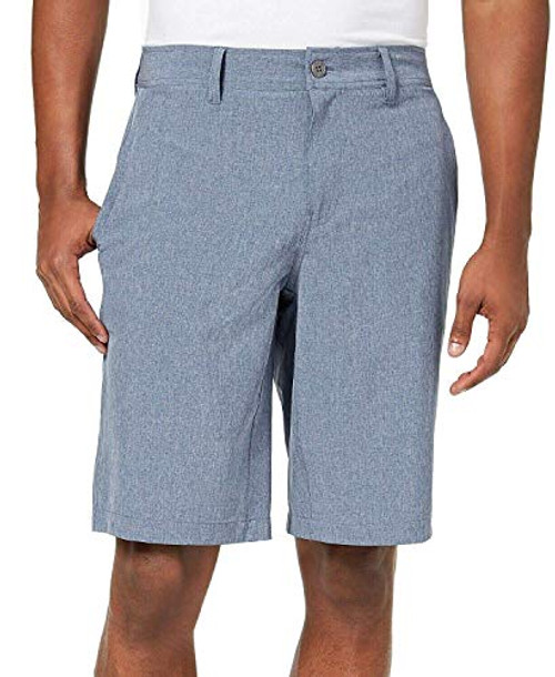 32 DEGREES Mens Shorts Fog Navy Blue Stretch Performance Chinos Gray 40