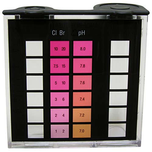 Taylor 9056 Swimming Pool Test Kit Chlorine Bromine DPD Replacement Comparator Size High Range  Chlorine 1.0 to 10.0  Model  Home Garden  and  Outdoor Store