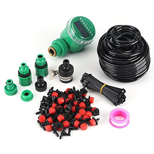 25m Drip Irrigation Kits DIY Micro Drip Irrigation System Plant Self Watering Garden Hose Perfect for Flowers Plants Bonsai Potted Fruit
