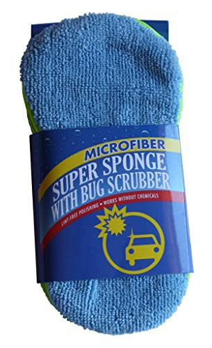 Atlas Microfiber Super Sponge with Bug Scrubber 6-Pack