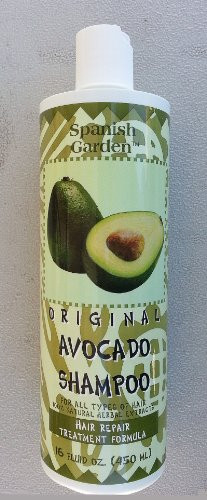 Original Avocado Shampoo By Spanish Garden 16 Oz.  and