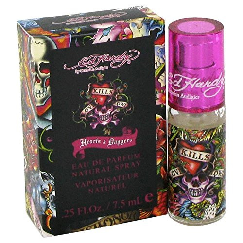 Ed Hardy Hearts and Daggers By Christian Audigier Mini Edp Spray .25 Oz Ed Hardy Hearts and Daggers By Christian Audigier Mini Edp Spray .25 Oz
