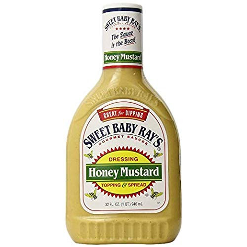 Sweet Baby Rays Honey Mustard Dipping Sauce Dressing Spread - 32 oz.