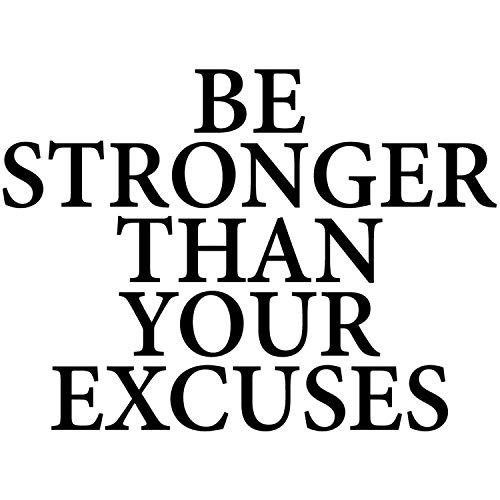 My Vinyl Story Be Stronger Than Your Excuses Wall Decal Inspirational Wall Decal Motivational Office Decor Quote Inspired Motivated Positive Wall Art Vinyl Gym Sticker School Classroom Decor My Vinyl Story Be Stronger Than Your Excuses Wall Decal Inspirational Wall Decal Motivational Office Decor Quote Inspired Motivated Positive Wall Art Vinyl Gym Sticker School Classroom Decor