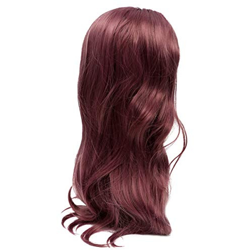 Minkissy Women Long Wavy Wig Purple Blonde Curly Wig Middle Part Wig Natural Wig Synthetic Hair Cosplay Party Wig Minkissy Women Long Wavy Wig Purple Blonde Curly Wig Middle Part Wig Natural Wig Synthetic Hair Cosplay Party Wig