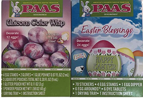 Egg Dye - PAAS Easter Blessings and Unicorn Color Whip Egg Decorating Kit Egg Dye - PAAS Easter Blessings and Unicorn Color Whip Egg Decorating Kit