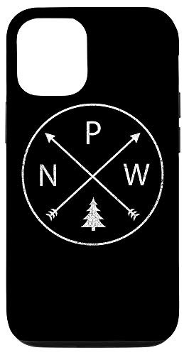 iPhone 12 12 Pro Simple Pacific Northwest Accessory Arrows Pine Tree PNW Case