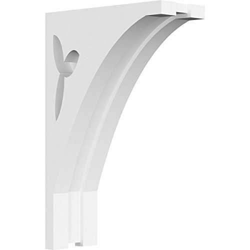 Ekena Millwork CORP01X04X07NA PVC Corbel 1 7 8 inchW X 4 1 2 inchD X 7 inchH White