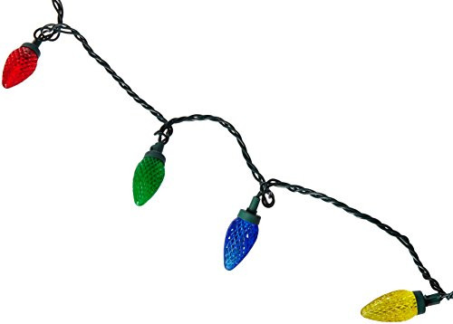 NOMA/INMLITEN-IMPORT 47657-88A 25 Count, Faceted Multi Transparent, C9, LED Light Set