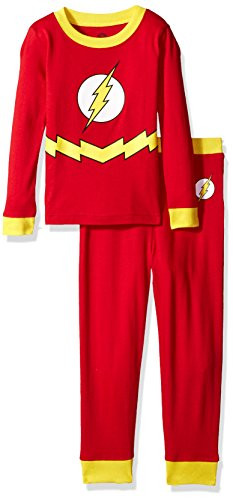 DC Comics Toddler Flash Superhero Justice League Cotton Costume Pajama Set Red 2T