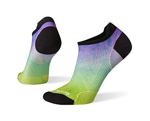 Smartwool Womens PhD Run Ombre Print Micro Ultra Light Merino Wool Socks Smartwool Green Small