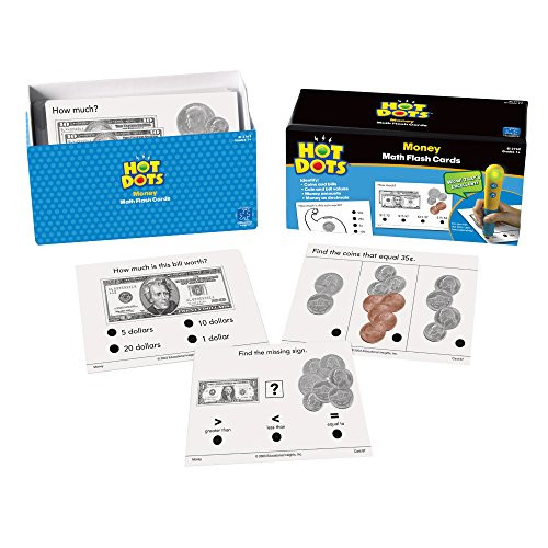 Educational Insights Hot Dots Math Flash Cards- Money