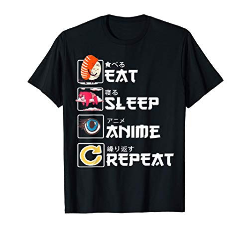 Eat Sleep Anime Repeat Shirt Anime Manga Shirts Gift T-Shirt Eat Sleep Anime Repeat Shirt Anime Manga Shirts Gift T-Shirt