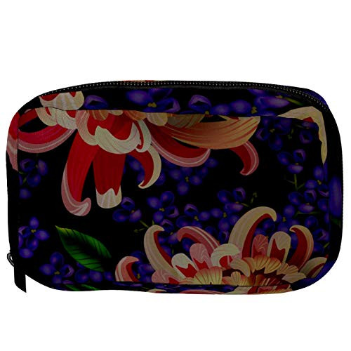 Inhomer Toiletry Bags for Women Floral Flower Travel Cosmetic Makeup Pouch Handy Pencil Cases Inhomer Toiletry Bags for Women Floral Flower Travel Cosmetic Makeup Pouch Handy Pencil Cases