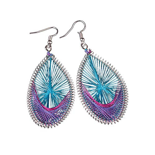 Eardrop Earrings Women Girls Jewelry Gift Bohemian Drop Dangle Earrings Handmade Alloy Teardrop Earrings Beach Party Leaf Earrings  Blue Eardrop Earrings Women Girls Jewelry Gift Bohemian Drop Dangle Earrings Handmade Alloy Teardrop Earrings Beach Party Leaf Earrings  Blue