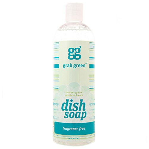 GrabGreen Liquid Dish Soap Fragrance Free - 16 oz GrabGreen Liquid Dish Soap Fragrance Free - 16 oz