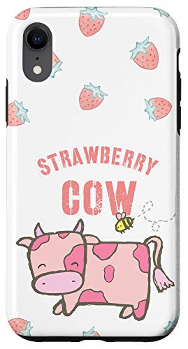 iPhone XR Strawberry Cow Kawaii Cow Strawberry Case