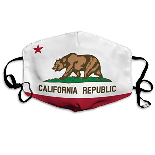 DISGOWONG Cool Mouth Shield for Gardening Climbing Daily Use California Republic Flag Safety Covers DISGOWONG Cool Mouth Shield for Gardening Climbing Daily Use California Republic Flag Safety Covers