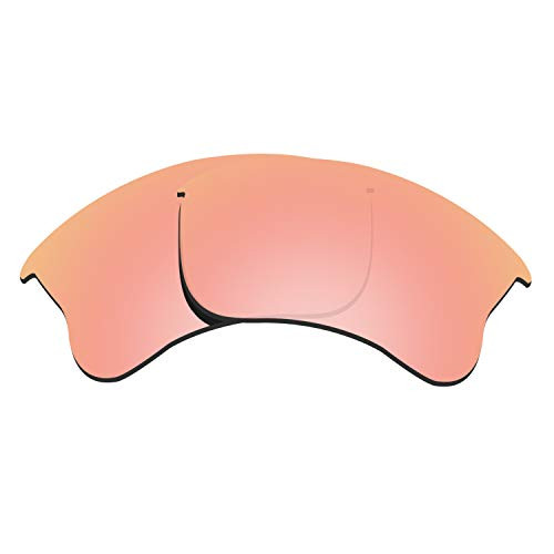 Glintbay 100 percent Precise-Fit Replacement Sunglass Lenses for Oakley Flak Jacket XLJ - Polarized Rose Gold Mirror