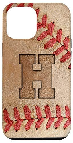 iPhone 12 Pro Max Baseball Phone Case with letter H Baseball Player Name Gift Case
