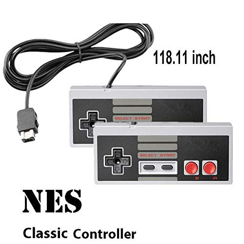 NES Classic Controller 2 Pack with 10FT Cable for Nintendo Mini NES Classic Edition Kyerivs Joypad  and  Gamepads Controller  2020 Upgrade