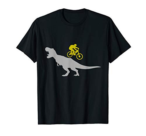 Mountain Bike with T-Rex Dinosaur for MTB Offroad Driver T-Shirt