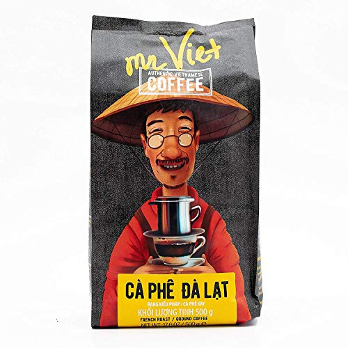 Mr Viet Ca Phe Dalat   Delivered from Vietnam - Roasted Authentic Vietnamese Blend Suitable for All Coffee Machines - 500g
