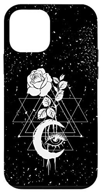 iPhone 12 mini Occult Witchcraft Symbol Moon Rose Gothic Witch Case