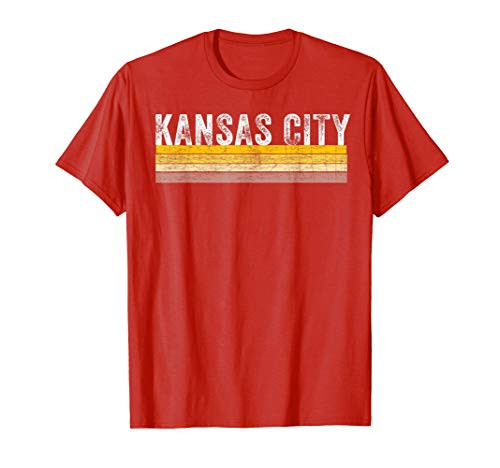 Kansas City Retro Vintage Stripe Red KC Fan Gift Kc Missouri T-Shirt Kansas City Retro Vintage Stripe Red KC Fan Gift Kc Missouri T-Shirt