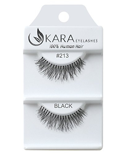 Kara Beauty Human Hair Eyelashes - 213  Pack of 12