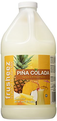 Frusheez Pina Colada Slush and Slushie Mix 1 2 Gallon
