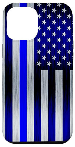 iPhone 12 Pro Max Thin Blue Line American Flag Police Blue Lives Matter Case