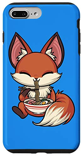 iPhone 7 Plus 8 Plus Ramen Fox Kawaii Anime Japanese Food Lover Case