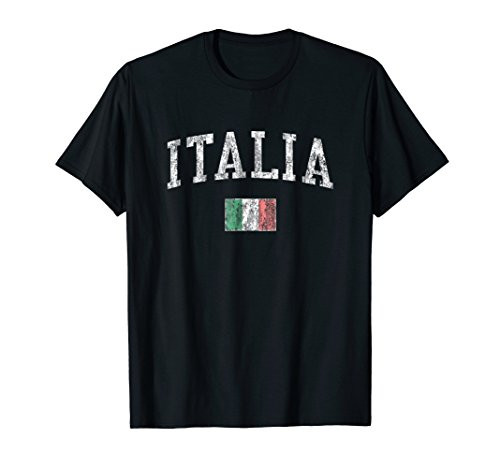 Italy T-Shirt Vintage Italia Sports Design Italian Flag Tee Italy T-Shirt Vintage Italia Sports Design Italian Flag Tee