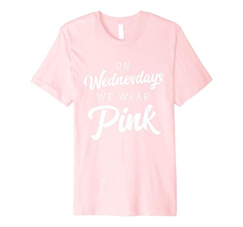 On Wednesdays We Wear PINK Fitted Tee Shirt