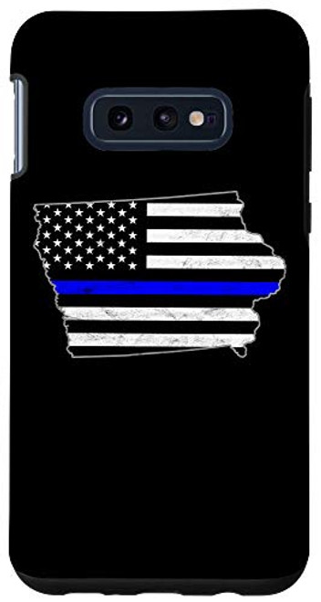 Galaxy S10e Thin Line Blue Flag Iowa Police Pride Gift Case Galaxy S10e Thin Line Blue Flag Iowa Police Pride Gift Case