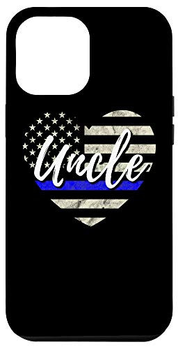 iPhone 12 Pro Max Thin Line Blue Flag Uncle Police Pride Gift Case