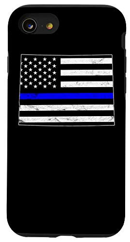 iPhone SE  2020    7   8 Thin Line Blue Flag Colorado Police Pride Gift Case