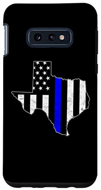 Galaxy S10e Thin Line Blue Flag Texas Police Pride Gift Case Galaxy S10e Thin Line Blue Flag Texas Police Pride Gift Case