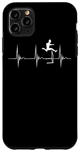 iPhone 11 Pro Max Hurdles Heartbeat Hurdler Pulse Line Track And Field Case
