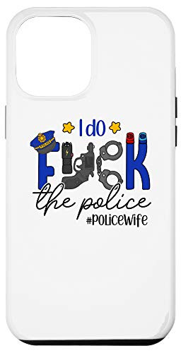 iPhone 12 Pro Max Proud Police Wife Gift Thin Blue Line Police Hat Badge Phone Case
