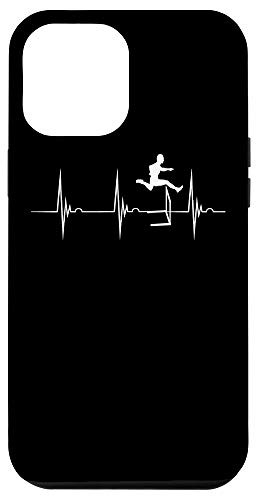 iPhone 12 Pro Max Hurdles Heartbeat Hurdler Pulse Line Track And Field Case