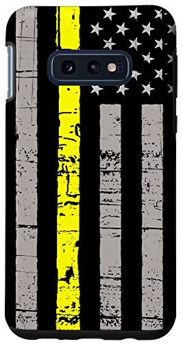 Galaxy S10e Thin Yellow Line American USA Flag Dispatcher Tow Truck Gift Case