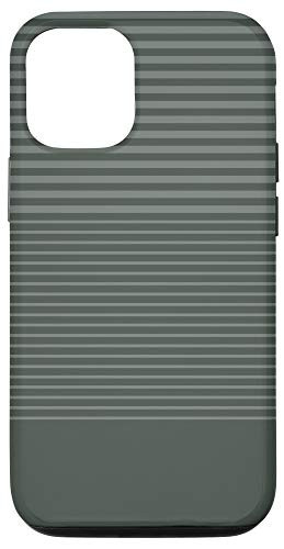 iPhone 12 12 Pro Midnight Green Soft Line Pattern Case