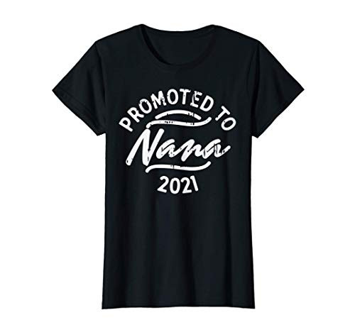 Womens Promoted To Nana 2021 Pregnancy Announcement Women Gift T-Shirt Womens Promoted To Nana 2021 Pregnancy Announcement Women Gift T-Shirt