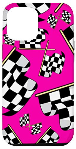 iPhone 12 Pro Max Car Racing Finish Line Flag Checkered Flags Case