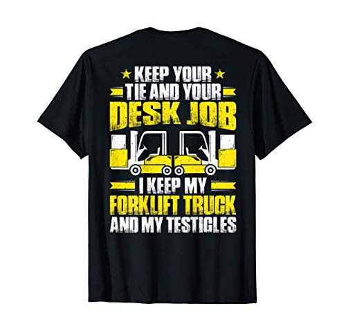 Mens Forklift Operator I Keep My Forklift Truck Forklift Driver T-Shirt